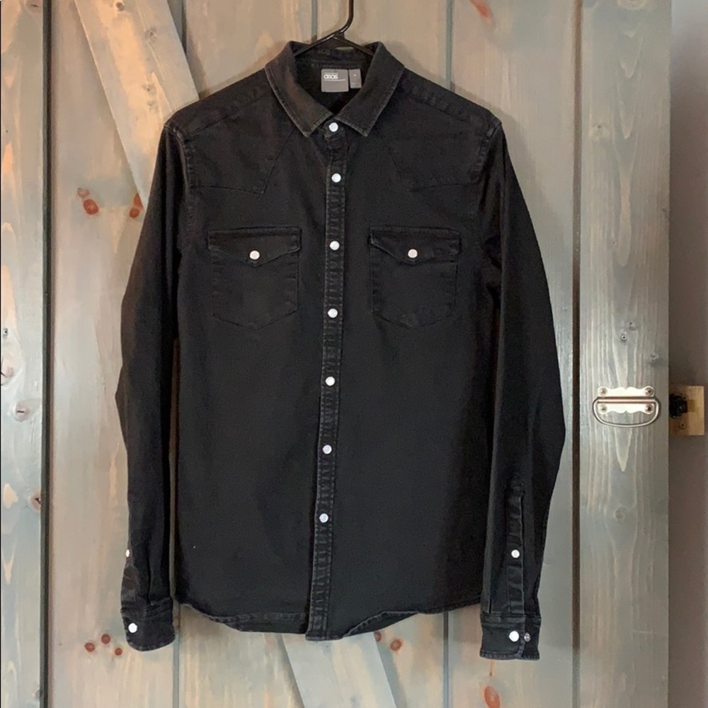 Black cowboy shirt